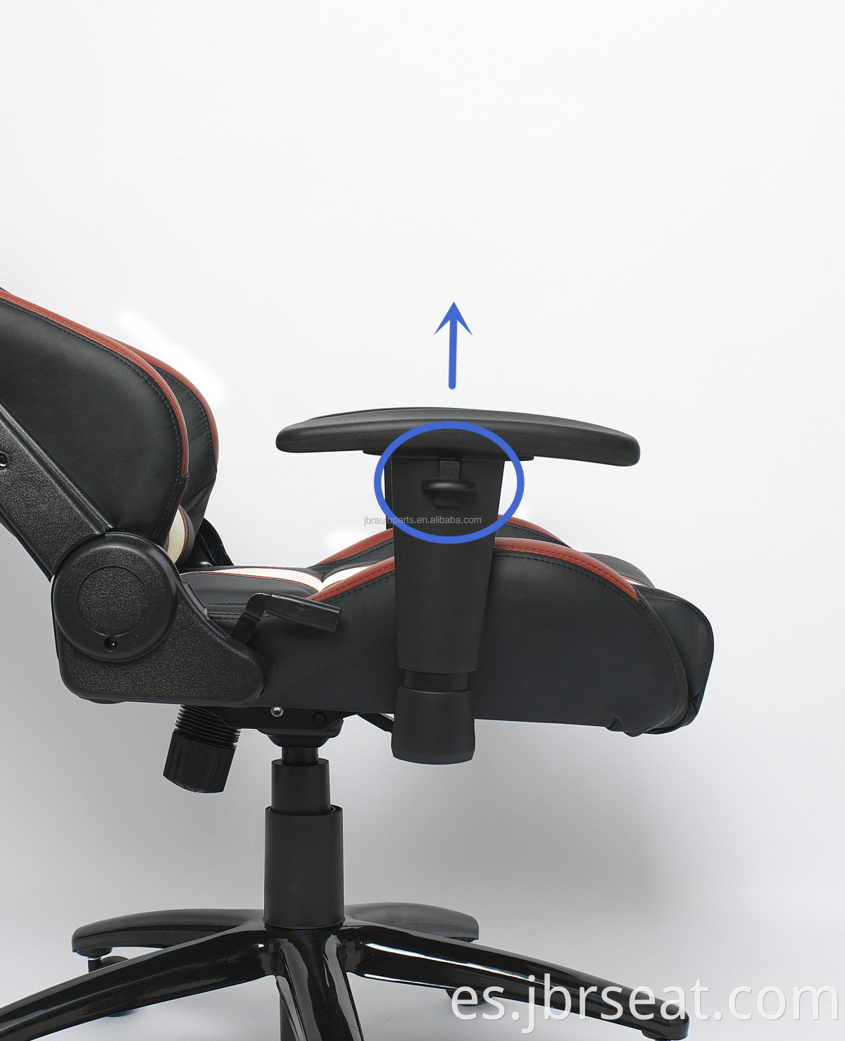 Adjustable Arm Rest PVC Leather Car Seat 